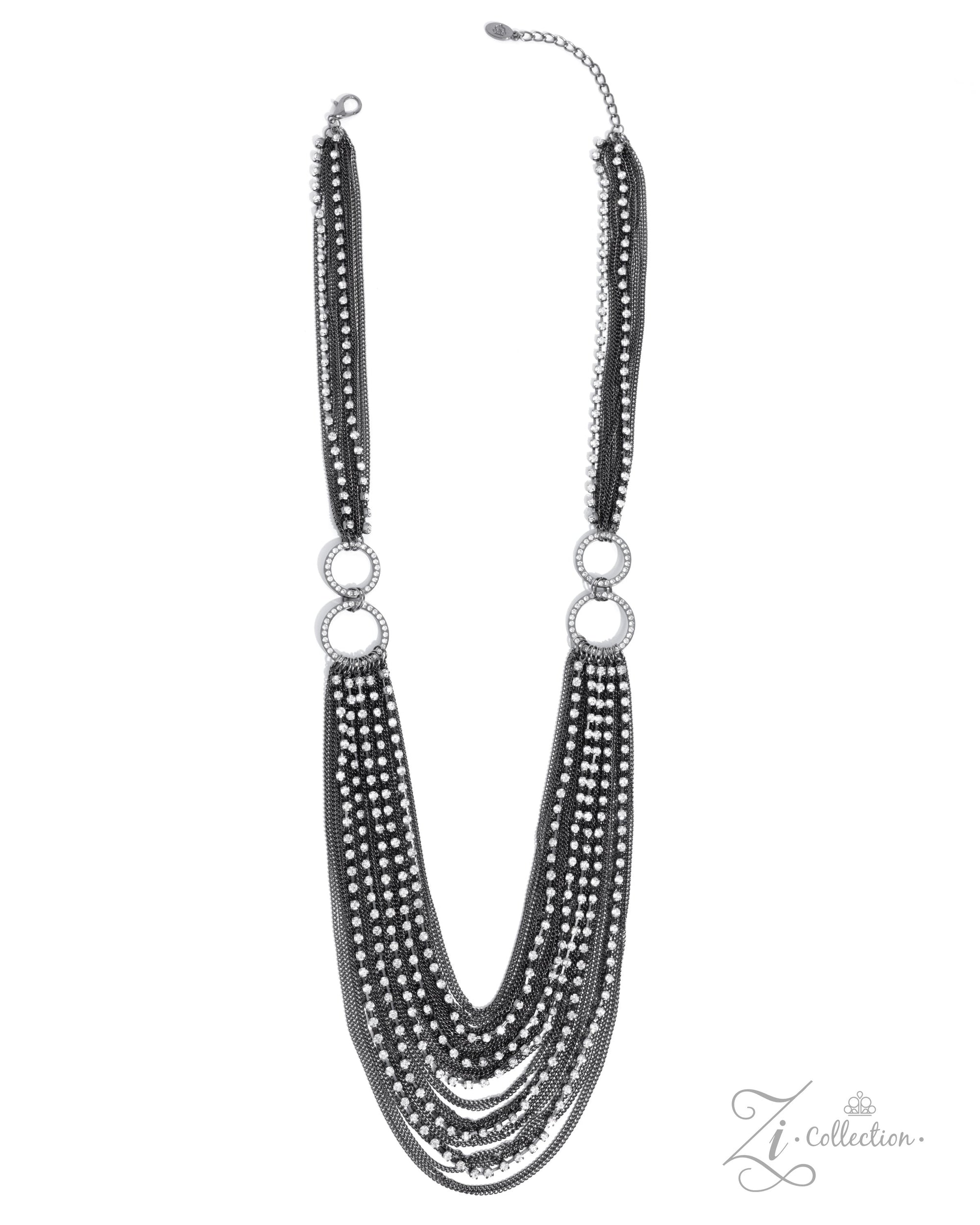 The Janet 2024 Zi Signature Collection Necklace - Paparazzi Accessories- lightbox - CarasShop.com - $5 Jewelry by Cara Jewels