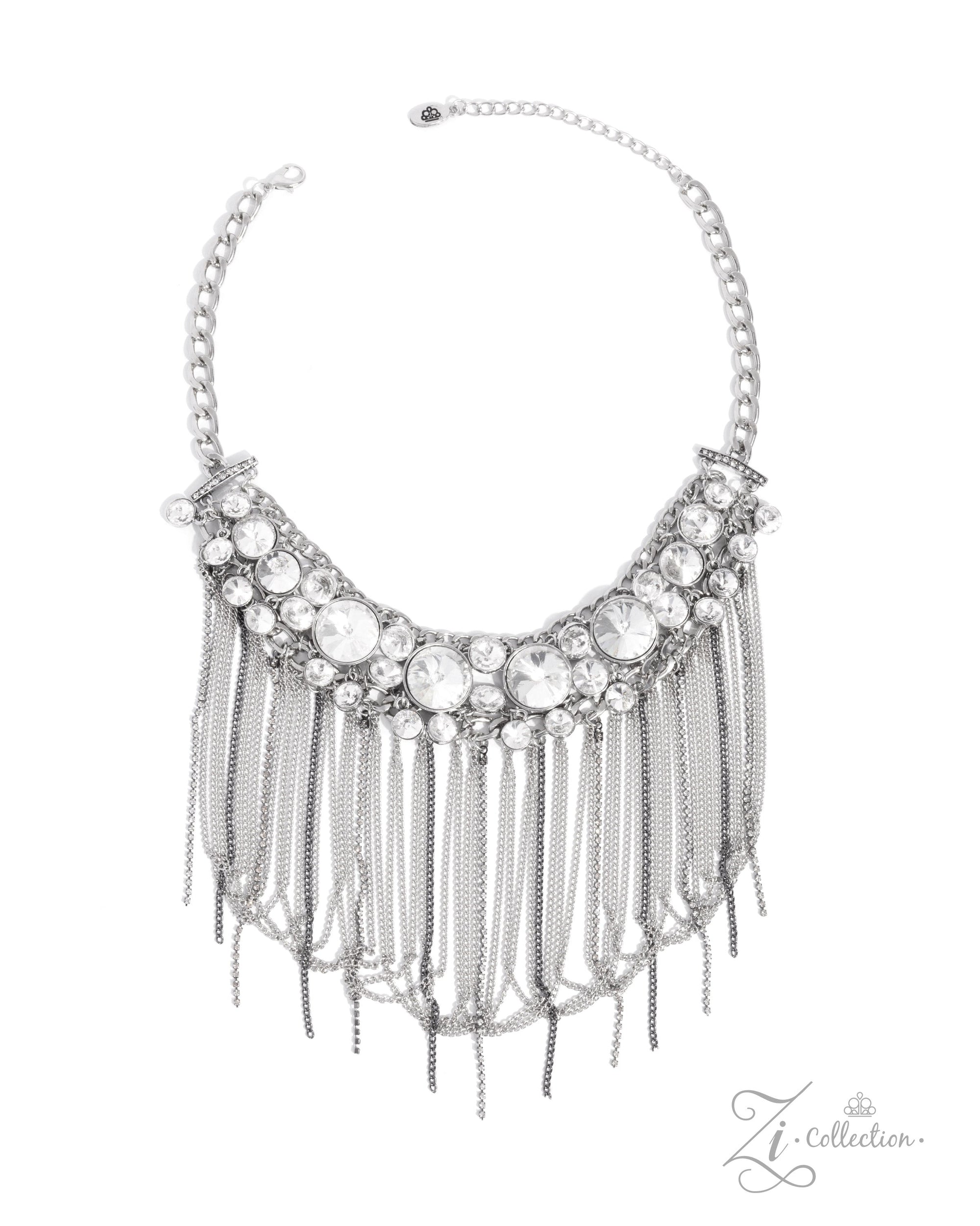 The Jennifer 2024 Zi Signature Collection Necklace - Paparazzi Accessories- lightbox - CarasShop.com - $5 Jewelry by Cara Jewels