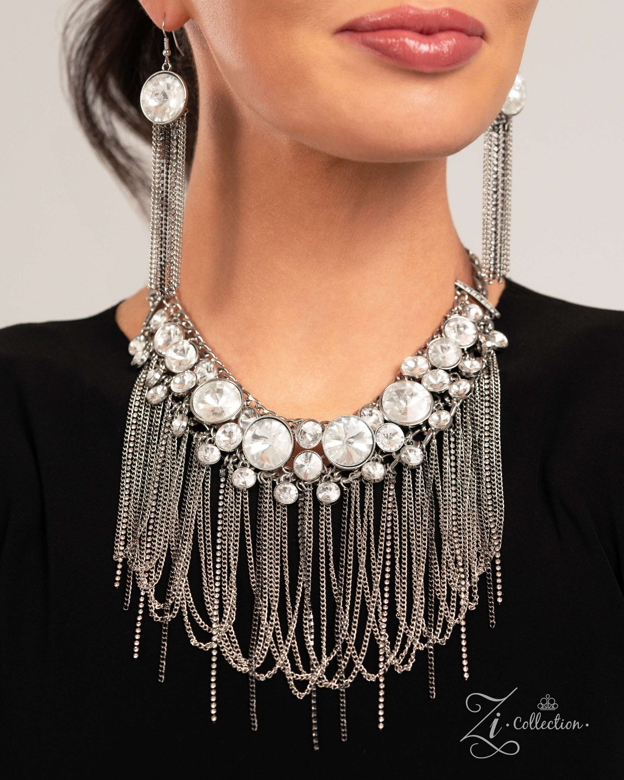 The Jennifer 2024 Zi Signature Collection Necklace - Paparazzi Accessories- lightbox - CarasShop.com - $5 Jewelry by Cara Jewels