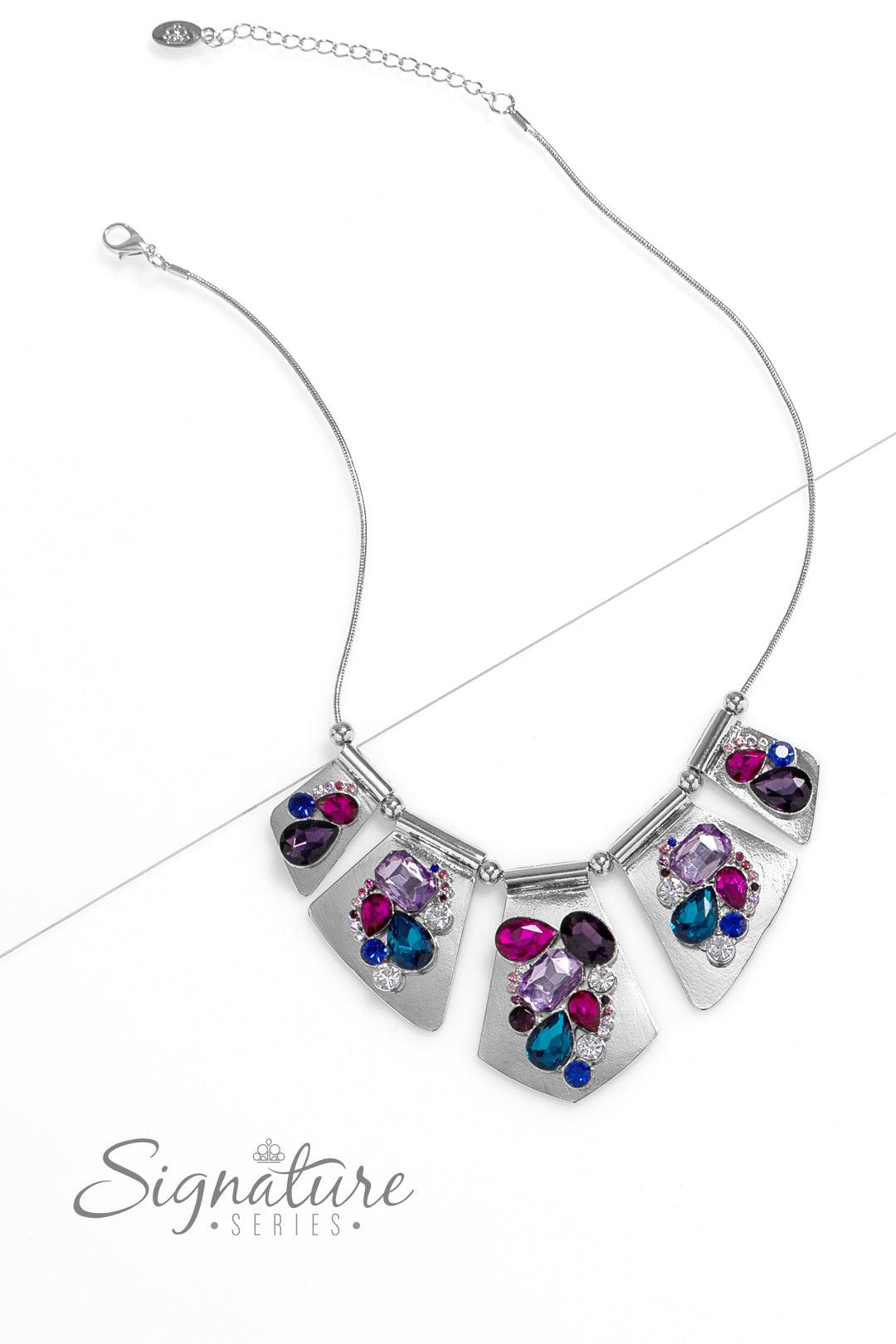 The Laura 2023 Zi Signature Collection Necklace - Paparazzi Accessories- lightbox - CarasShop.com - $5 Jewelry by Cara Jewels