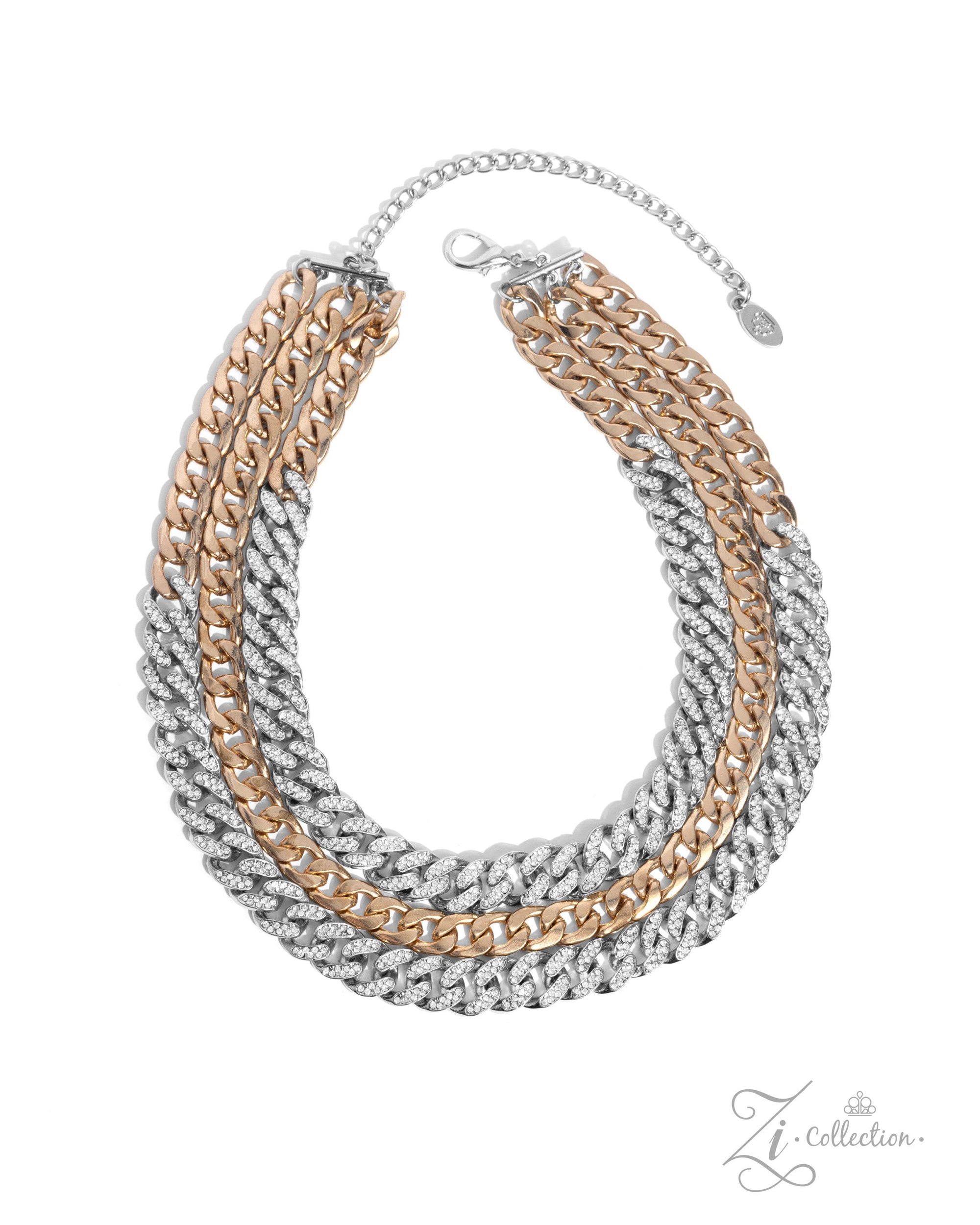 The Melvin 2024 Zi Signature Collection Necklace - Paparazzi Accessories- lightbox - CarasShop.com - $5 Jewelry by Cara Jewels