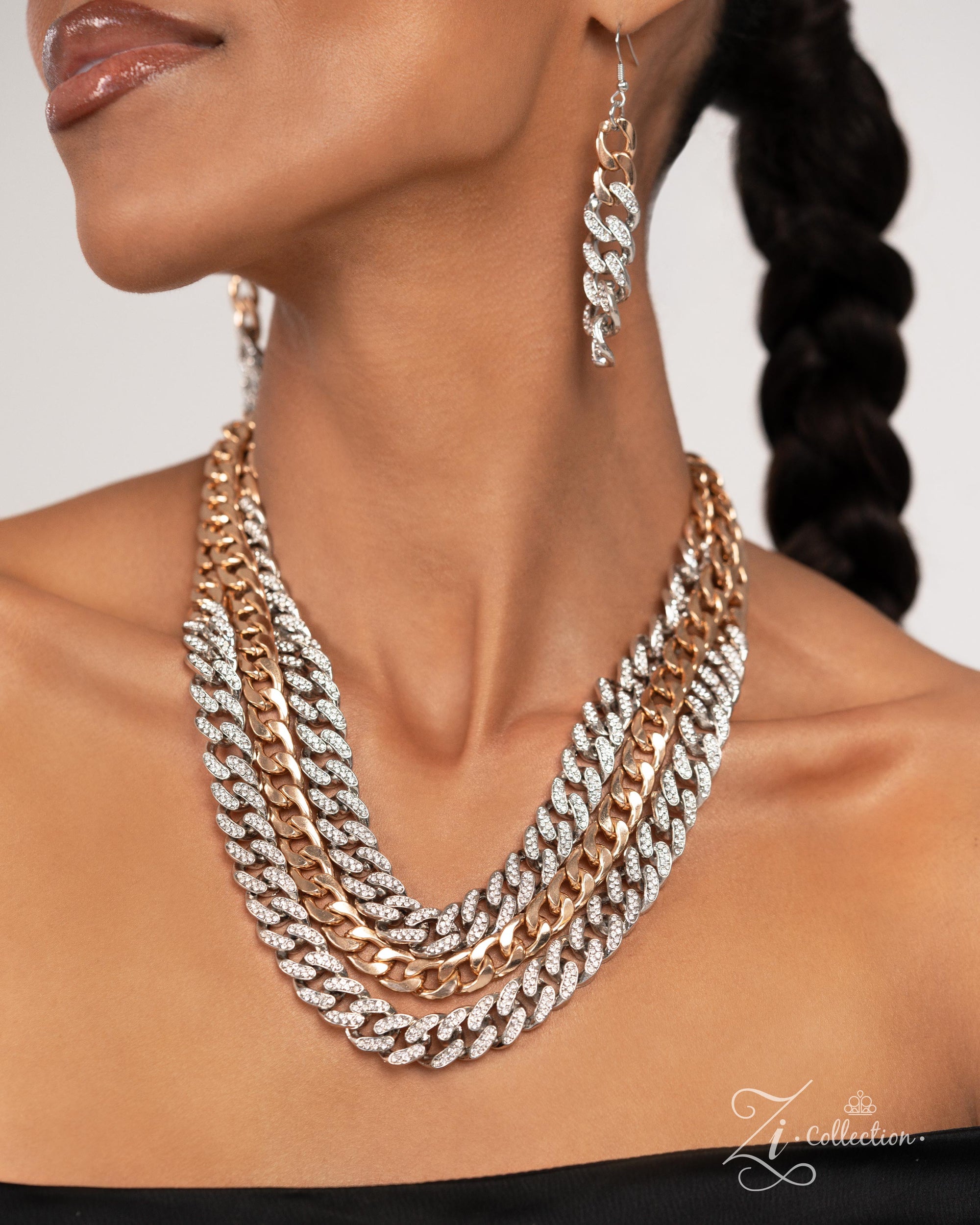 The Melvin 2024 Zi Signature Collection Necklace - Paparazzi Accessories- lightbox - CarasShop.com - $5 Jewelry by Cara Jewels