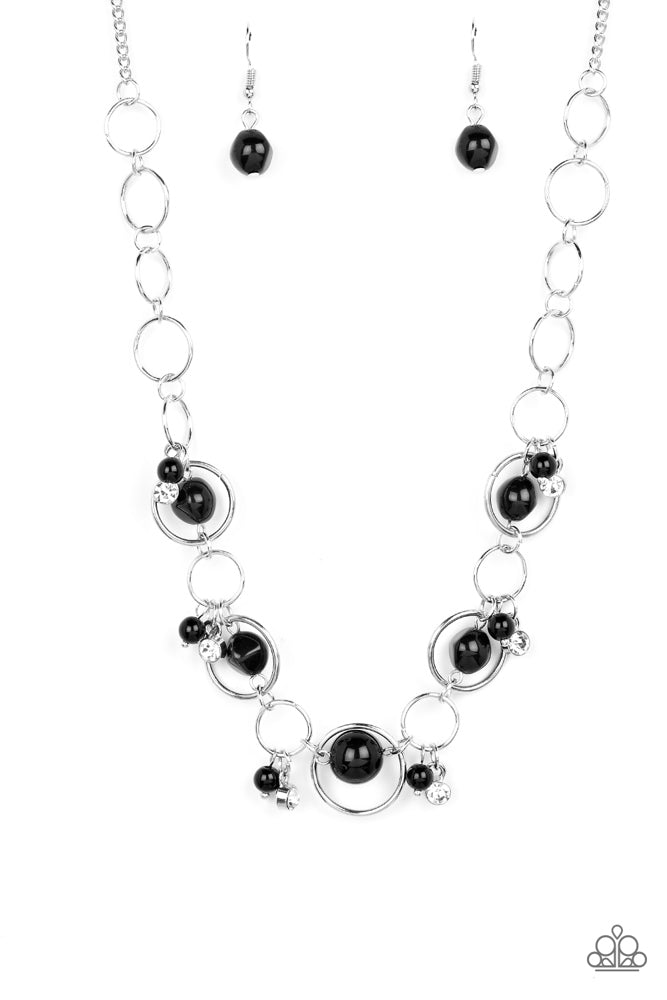 Think of the POSH-ibilities! Black Necklace - Paparazzi Accessories- lightbox - CarasShop.com - $5 Jewelry by Cara Jewels