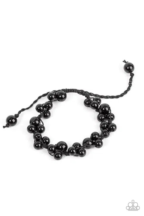 Vintage Versatility Black Bracelet - Paparazzi Accessories- lightbox - CarasShop.com - $5 Jewelry by Cara Jewels