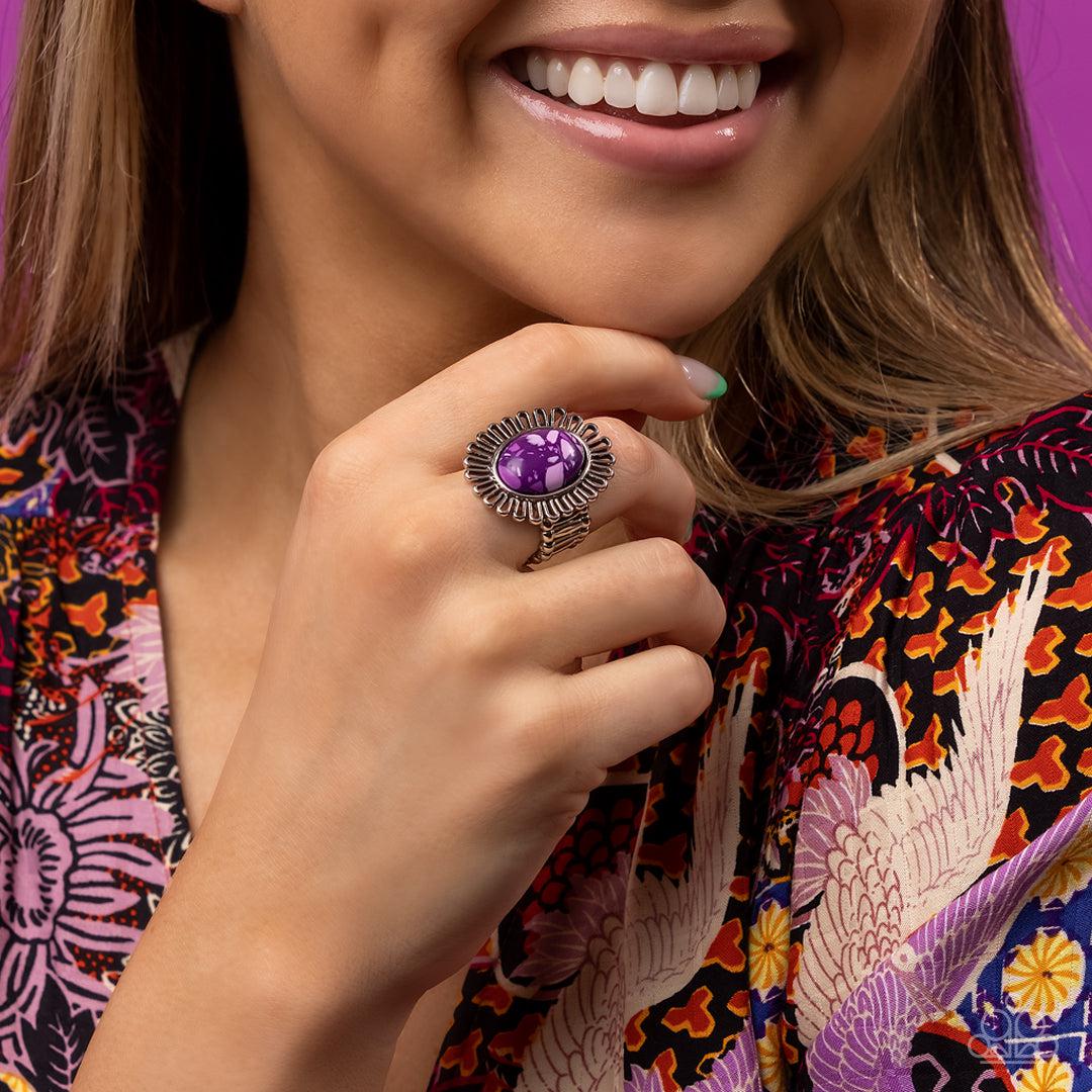 Anasazi Arbor Purple Stone Ring - Paparazzi Accessories