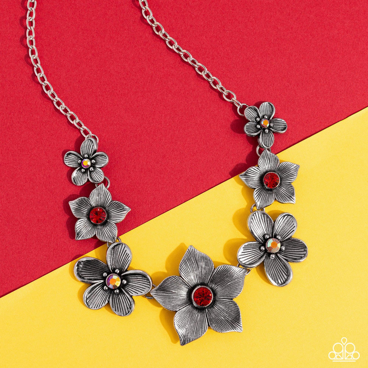 Free FLORAL Red Necklace - Paparazzi Accessories