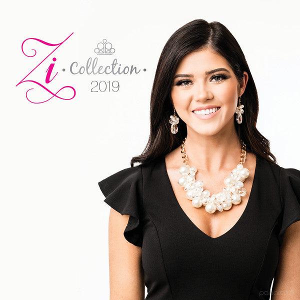 Captivate 2019 Zi Collection Necklace and matching Earrings - Paparazzi Accessories-CarasShop.com - $5 Jewelry by Cara Jewels