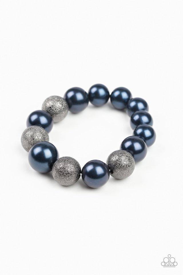 Humble Hustle Blue and Gunmetal Bracelet - Paparazzi Accessories- lightbox - CarasShop.com - $5 Jewelry by Cara Jewels