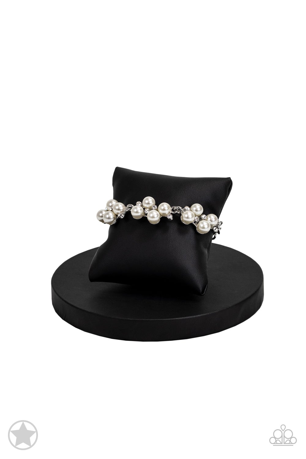 I Do - White Pearl Bracelet - Paparazzi Accessories - Blockbuster - on bust - CarasShop.com - $5 Jewelry by Cara Jewels