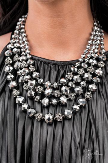 Influential 2021 Zi Collection Necklace - Paparazzi Accessories- model - CarasShop.com - $5 Jewelry by Cara Jewels