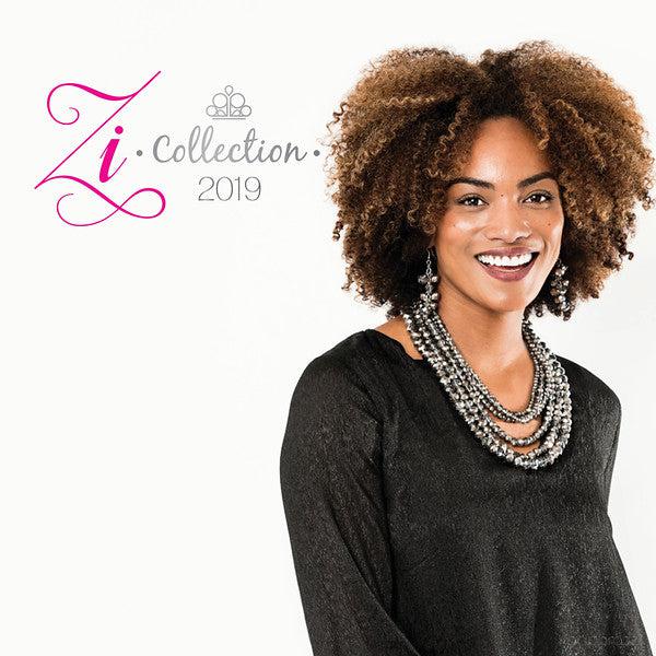 Knockout 2019 Zi Collection Necklace and matching Earrings - Paparazzi Accessories-CarasShop.com - $5 Jewelry by Cara Jewels