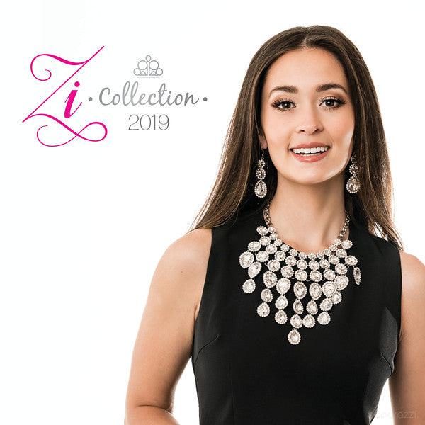 Mesmerize 2019 Zi Collection Necklace and matching Earrings - Paparazzi Accessories-CarasShop.com - $5 Jewelry by Cara Jewels