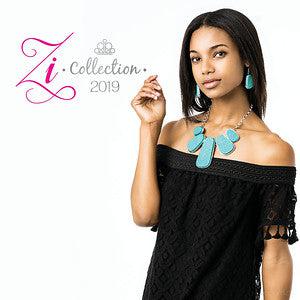 Monumental 2019 Zi Collection Necklace and matching Earrings - Paparazzi Accessories-CarasShop.com - $5 Jewelry by Cara Jewels