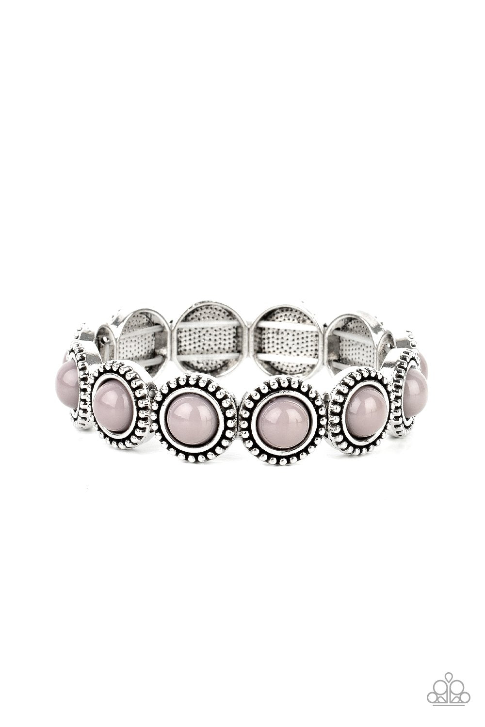 Polished Promenade Silver Bracelet - Paparazzi Accessories - lightbox -CarasShop.com - $5 Jewelry by Cara Jewels