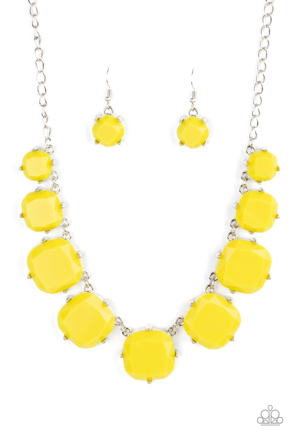 Prismatic Prima Donna Yellow Necklace - Paparazzi Accessories