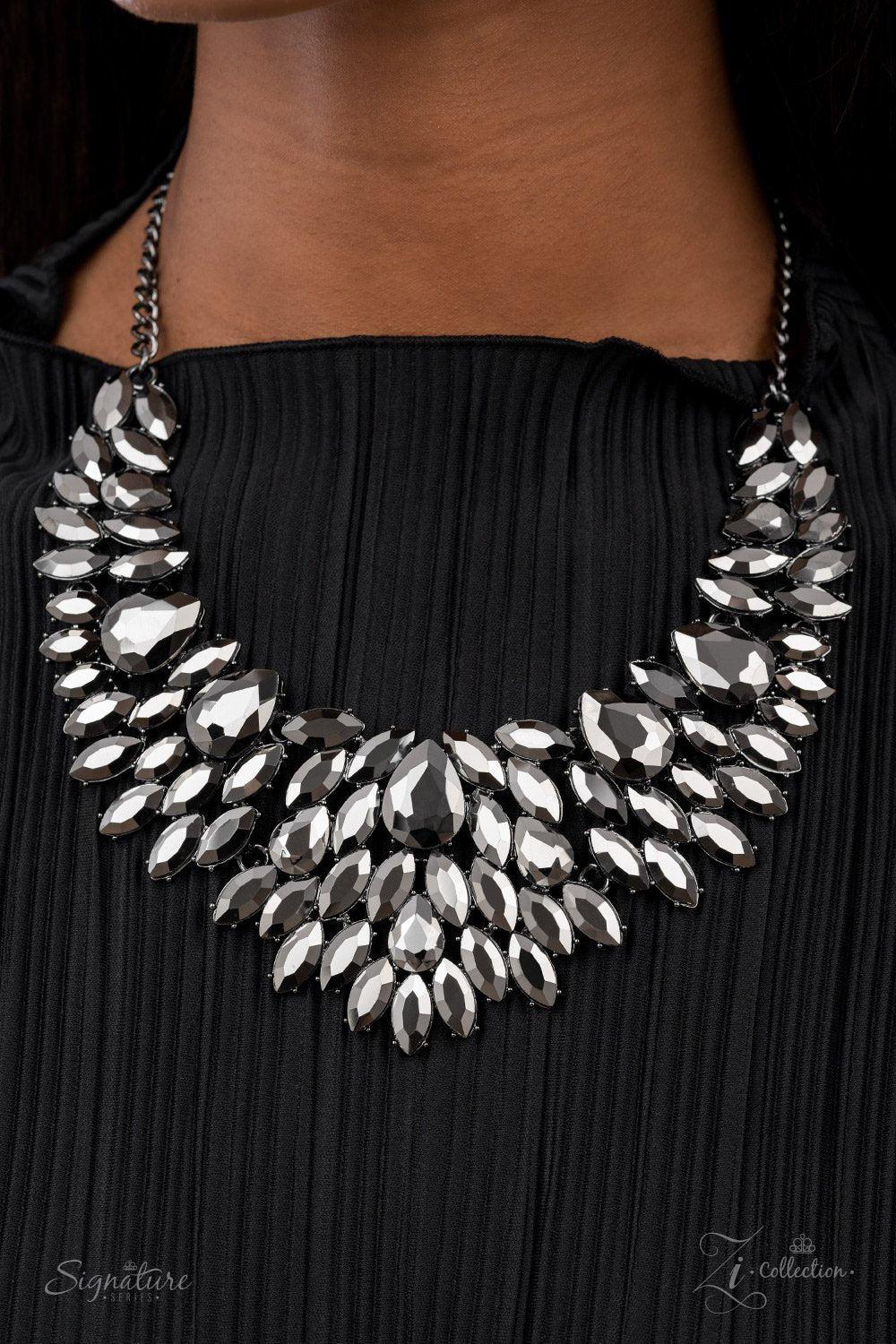 The Tanisha 2021 Zi Signature Collection Necklace - Paparazzi Accessories - model -CarasShop.com - $5 Jewelry by Cara Jewels