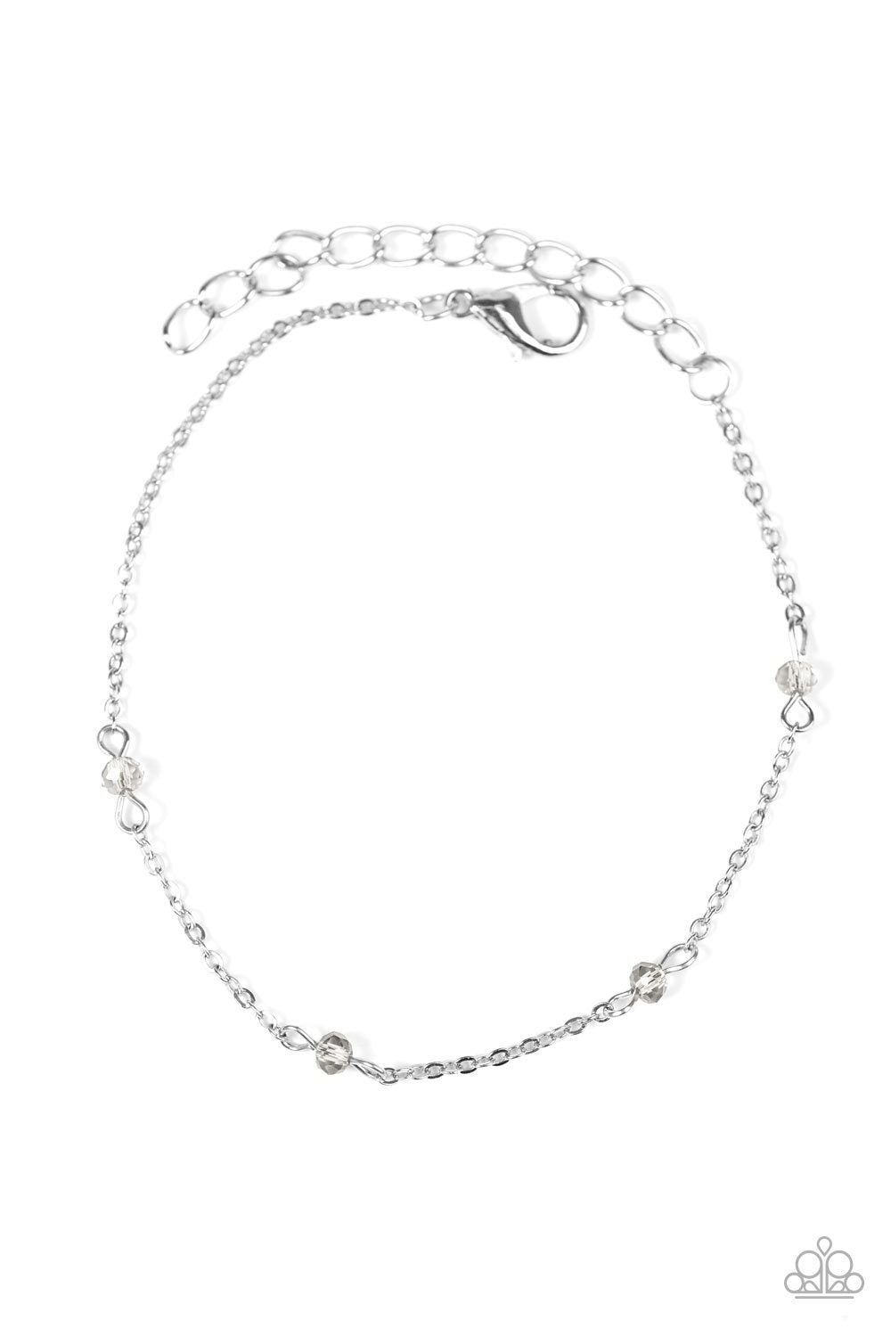 A Pinch of Sparkle Silver Bracelet - Paparazzi Accessories-CarasShop.com - $5 Jewelry by Cara Jewels