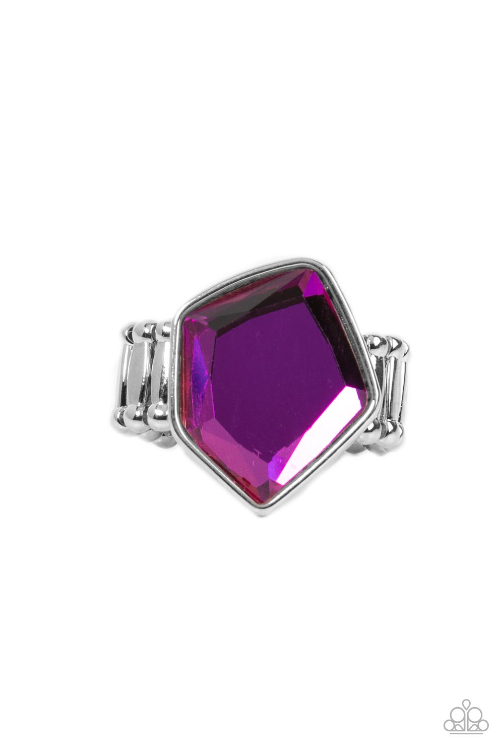Abstract Escapade Purple Ring - Paparazzi Accessories- lightbox - CarasShop.com - $5 Jewelry by Cara Jewels
