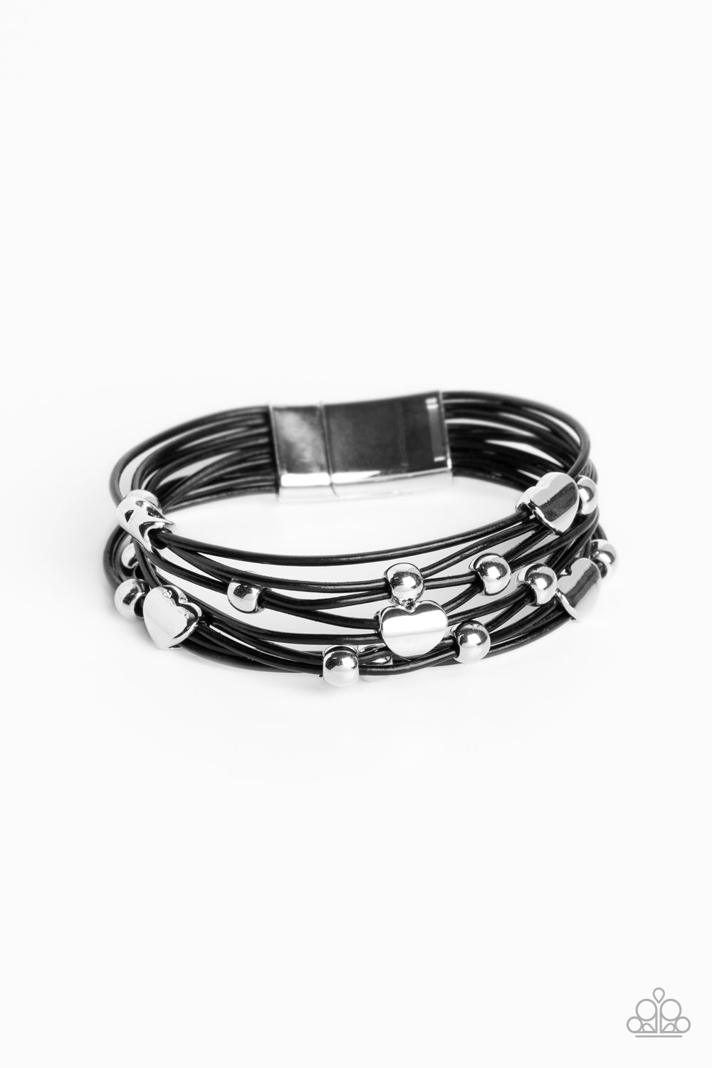 Aphrodite Ascending Black Bracelet - Paparazzi Accessories- lightbox - CarasShop.com - $5 Jewelry by Cara Jewels