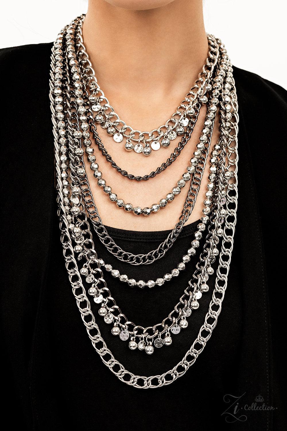 Audacious 2022 Zi Collection Necklace - Paparazzi Accessories-on model - CarasShop.com - $5 Jewelry by Cara Jewels