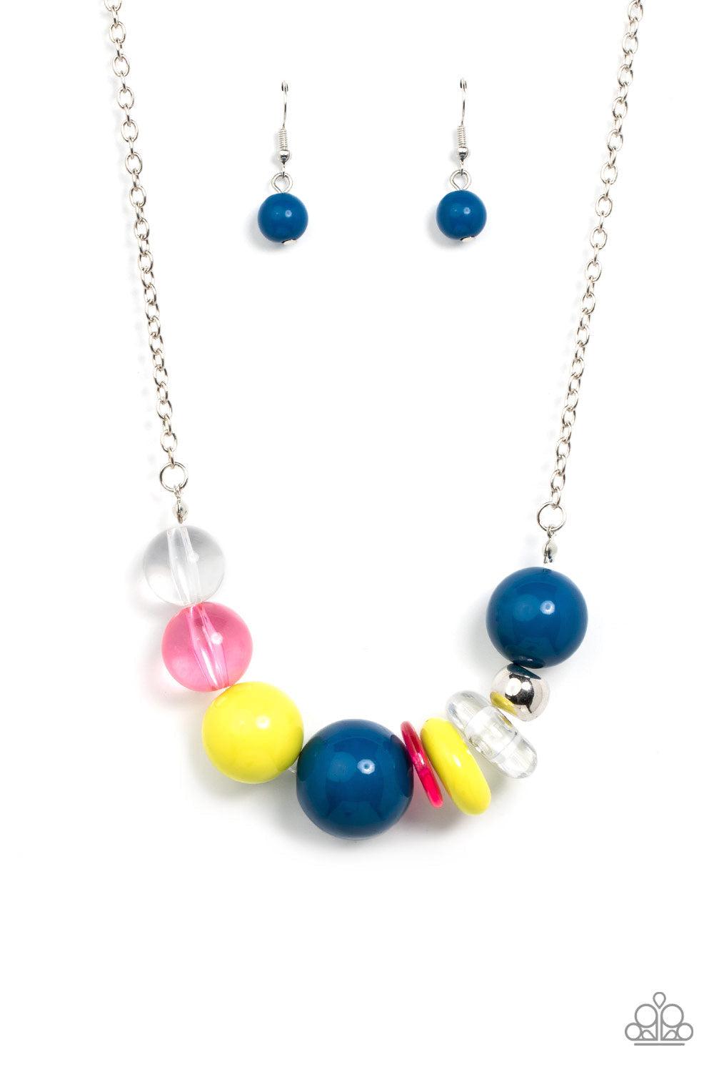 Bauble Bonanza Multi Acrylic Necklace - Paparazzi Accessories- lightbox - CarasShop.com - $5 Jewelry by Cara Jewels