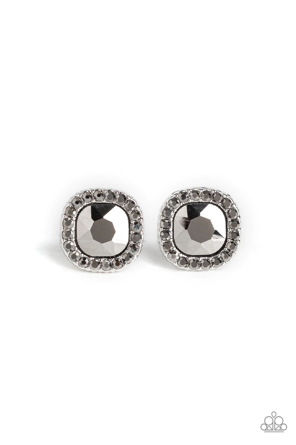 Bling Tastic! Silver Earrings - Paparazzi Accessories- lightbox - CarasShop.com - $5 Jewelry by Cara Jewels
