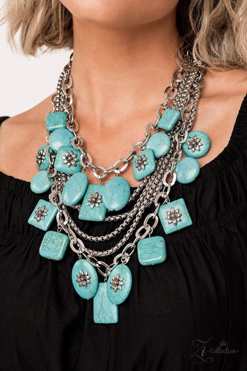 Bountiful 2022 Zi Collection Necklace - Paparazzi Accessories-on model - CarasShop.com - $5 Jewelry by Cara Jewels