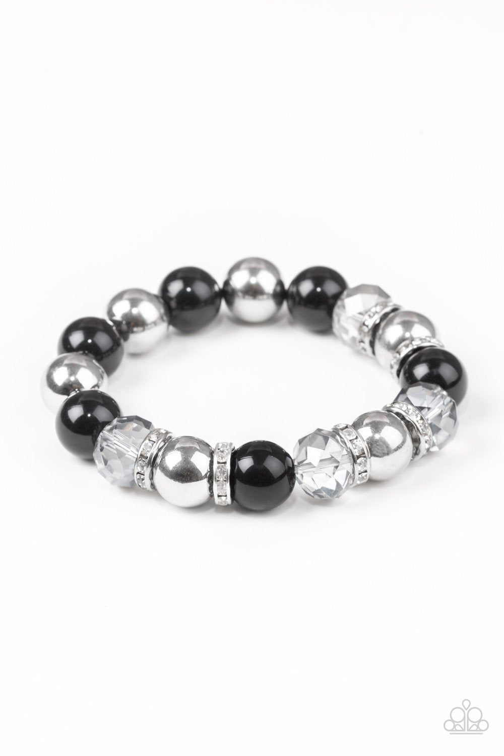 Camera Chic Black and Silver Bracelet - Paparazzi Accessories-CarasShop.com - $5 Jewelry by Cara Jewels