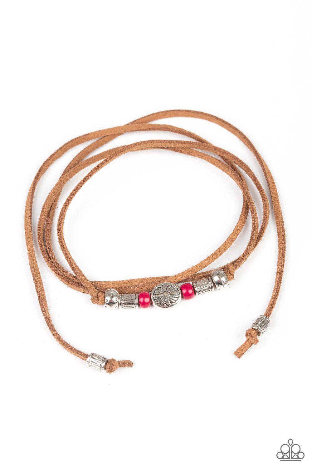 Clear A Path Pink Urban Bracelet - Paparazzi Accessories- lightbox - CarasShop.com - $5 Jewelry by Cara Jewels