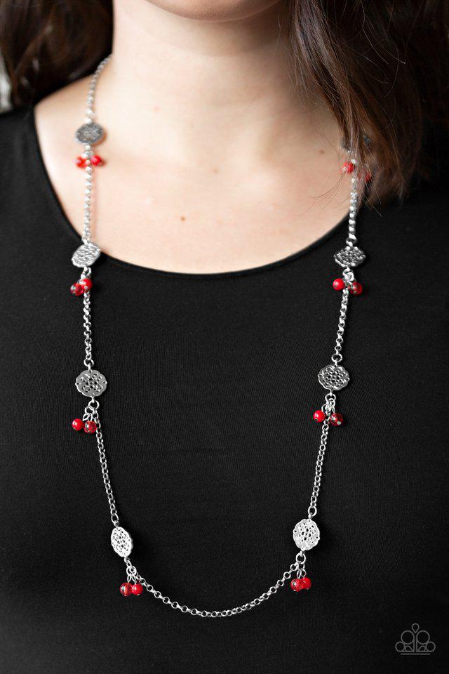 Paparazzi Money Mood Red Necklace With Matching Earrings | Red necklace,  Matching earrings, Shop earrings