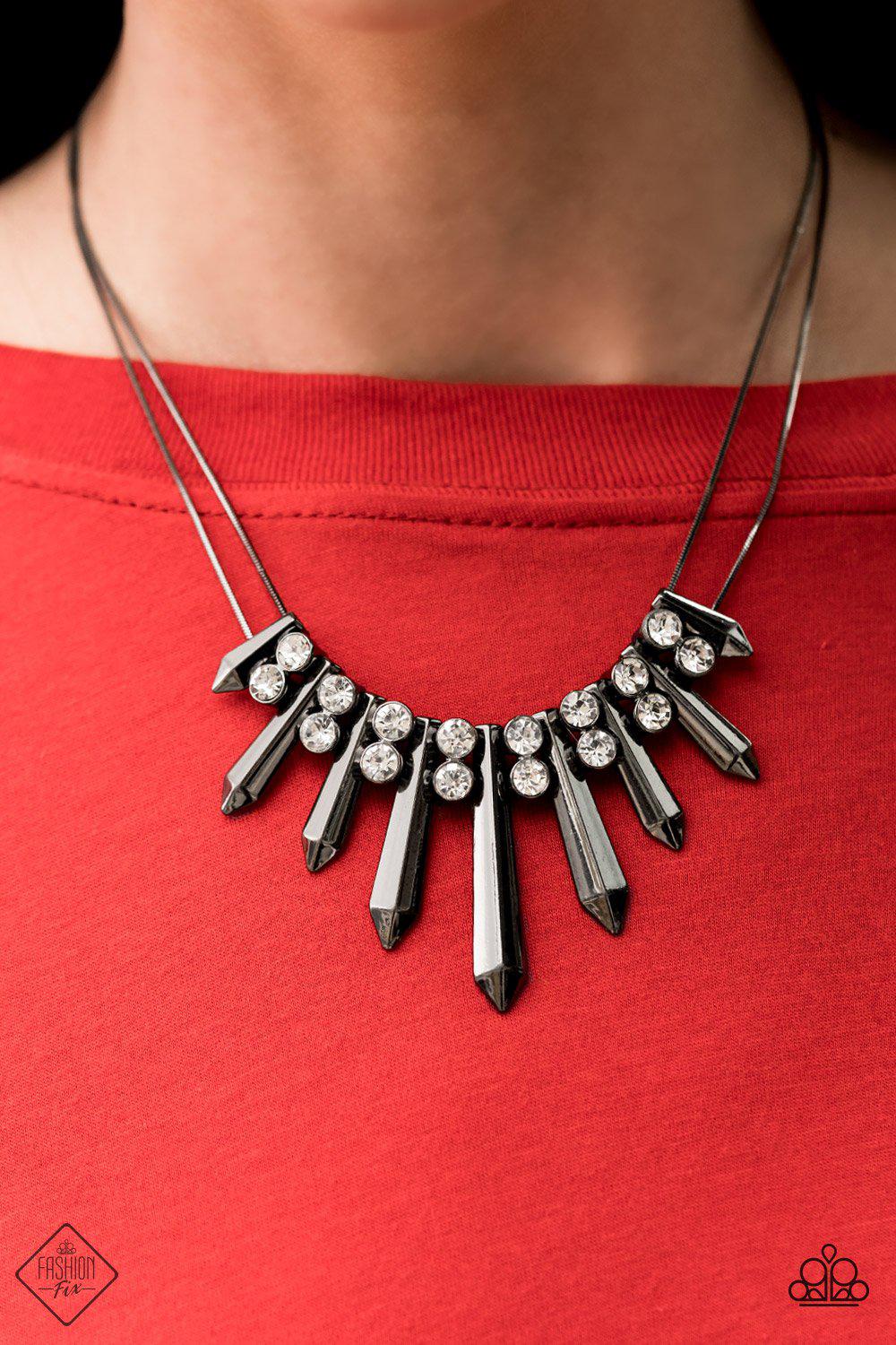 Starlit Socials Gunmetal Chain Necklace – Smitten with Jewels