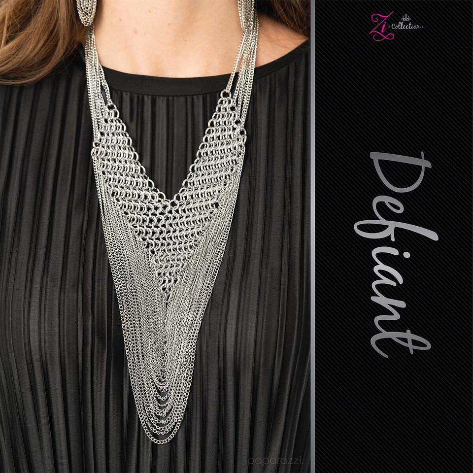 Defiant 2020 Zi Collection Necklace - Paparazzi Accessories-CarasShop.com - $5 Jewelry by Cara Jewels