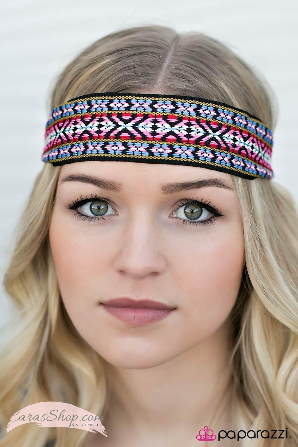 Desert Dance Multi-color Hippie Headband - Paparazzi Accessories-CarasShop.com - $5 Jewelry by Cara Jewels