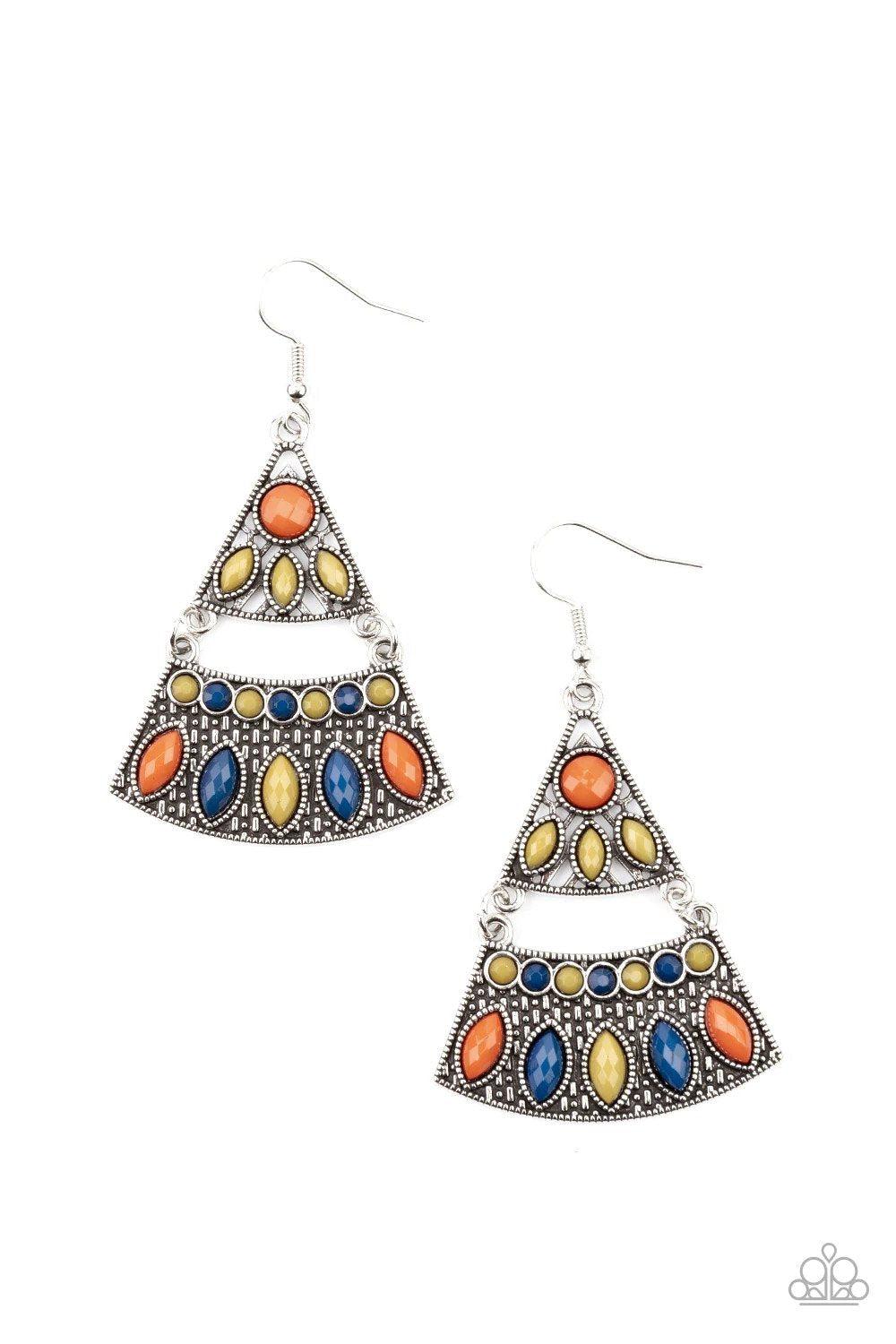 Desert Fiesta Multi Earrings - Paparazzi Accessories- lightbox - CarasShop.com - $5 Jewelry by Cara Jewels