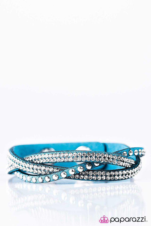 Down For The Count Blue Bracelet - Paparazzi Accessories- lightbox - CarasShop.com - $5 Jewelry by Cara Jewels
