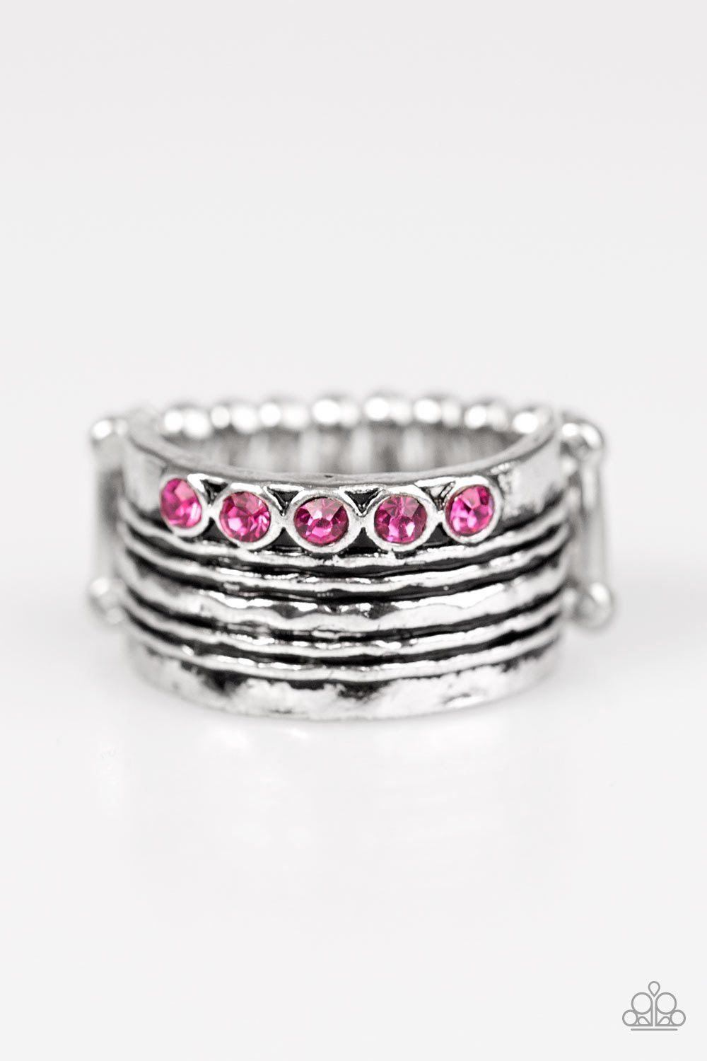 Paparazzi sparkle sale showdown pink ring