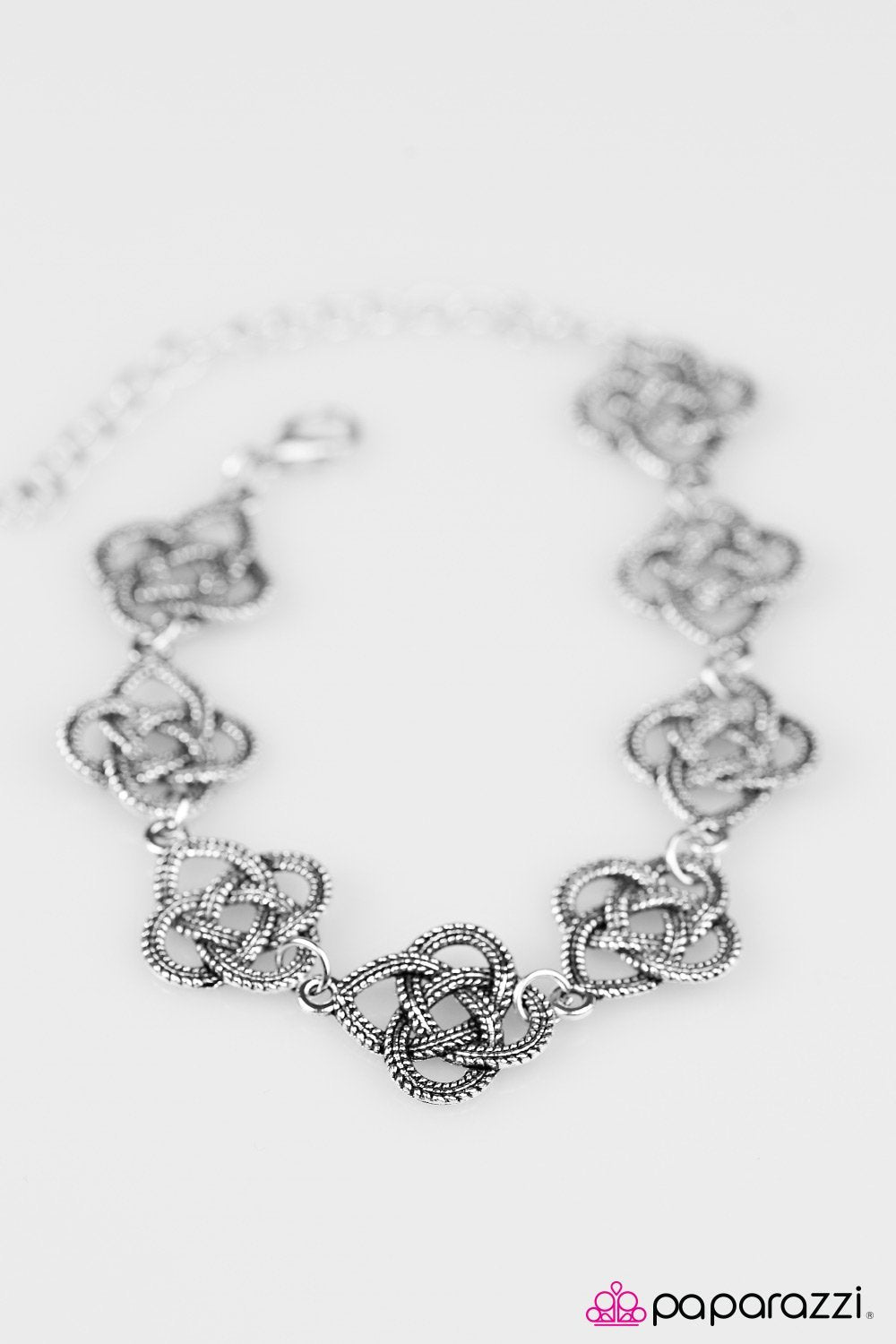 Egyptian Etiquette Silver Bracelet - Paparazzi Accessories-CarasShop.com - $5 Jewelry by Cara Jewels