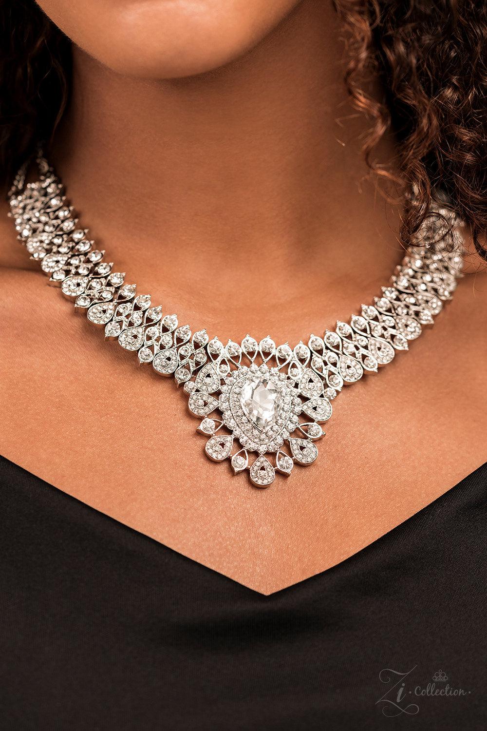 Exquisite 2022 Zi Collection Necklace - Paparazzi Accessories-on model - CarasShop.com - $5 Jewelry by Cara Jewels