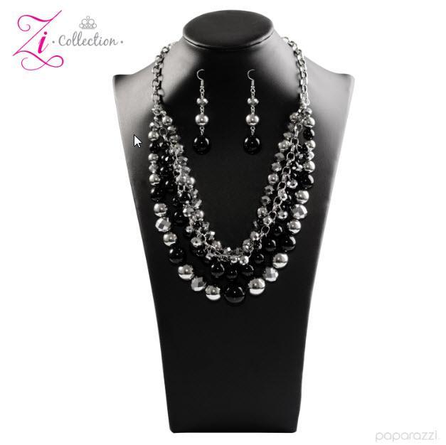 Fame 2017 Zi Collection Necklace and matching Earrings - Paparazzi Accessories-CarasShop.com - $5 Jewelry by Cara Jewels