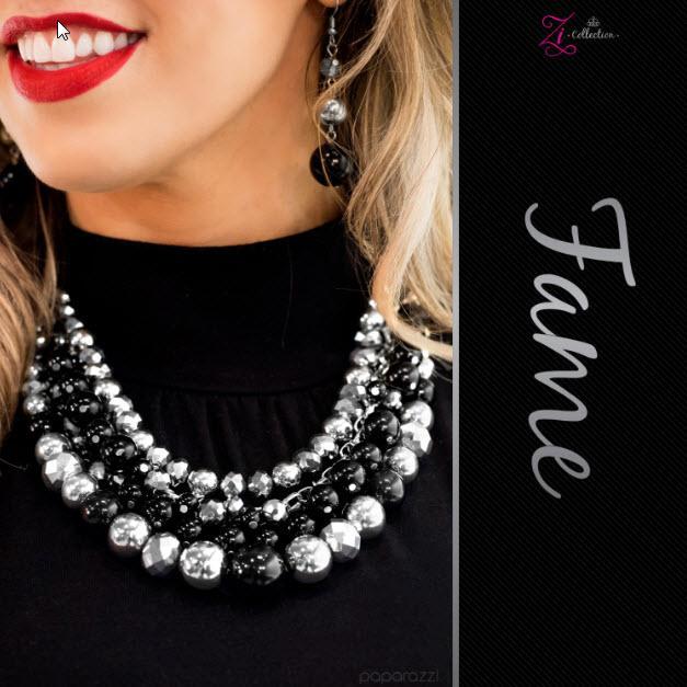 Fame 2017 Zi Collection Necklace and matching Earrings - Paparazzi Accessories-CarasShop.com - $5 Jewelry by Cara Jewels