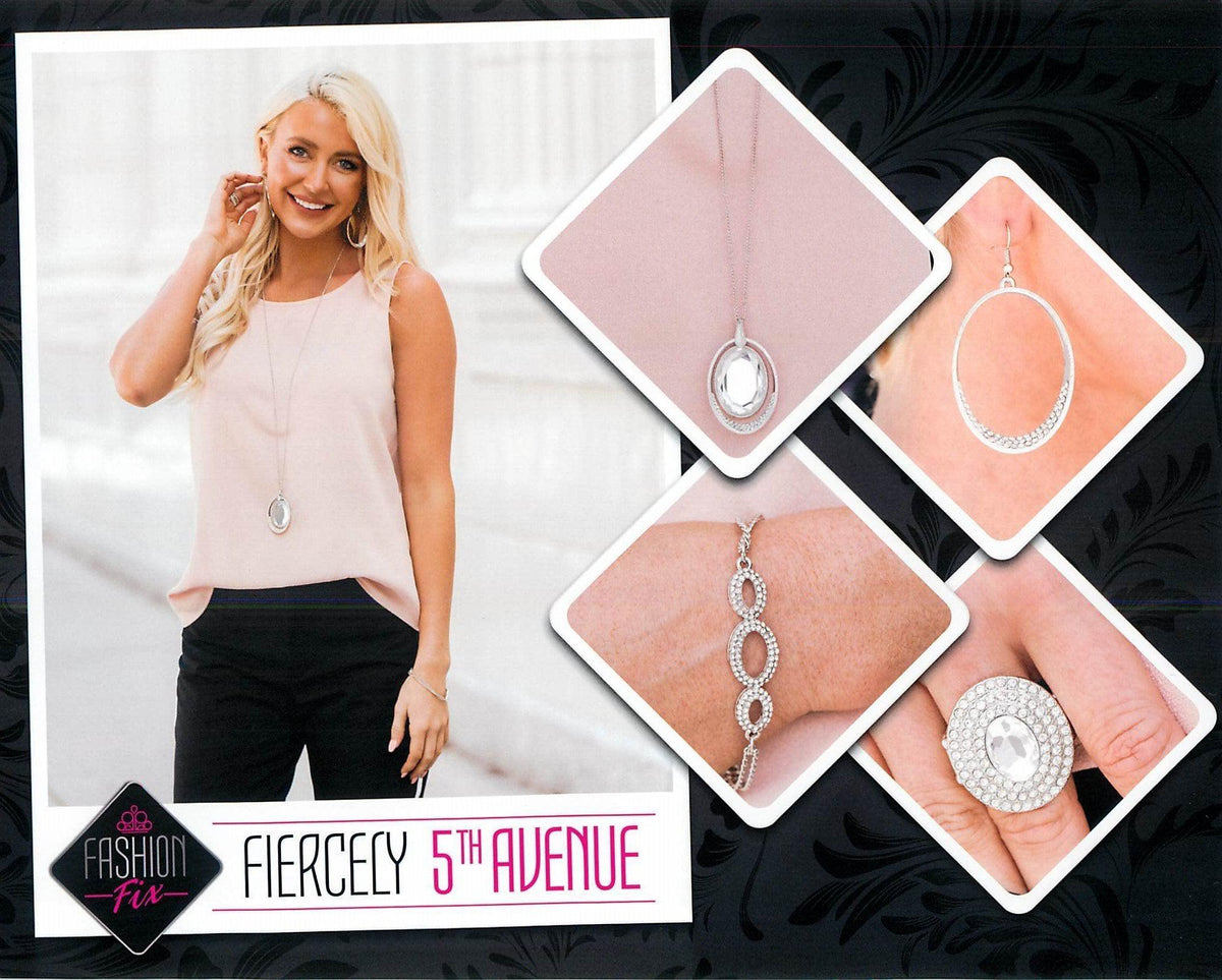 Fiercely 5th Avenue Complete Trend Blend (4 pc set) August 2019 - Paparazzi Accessories Fashion Fix-Set-CarasShop.com - $5 Jewelry by Cara Jewels