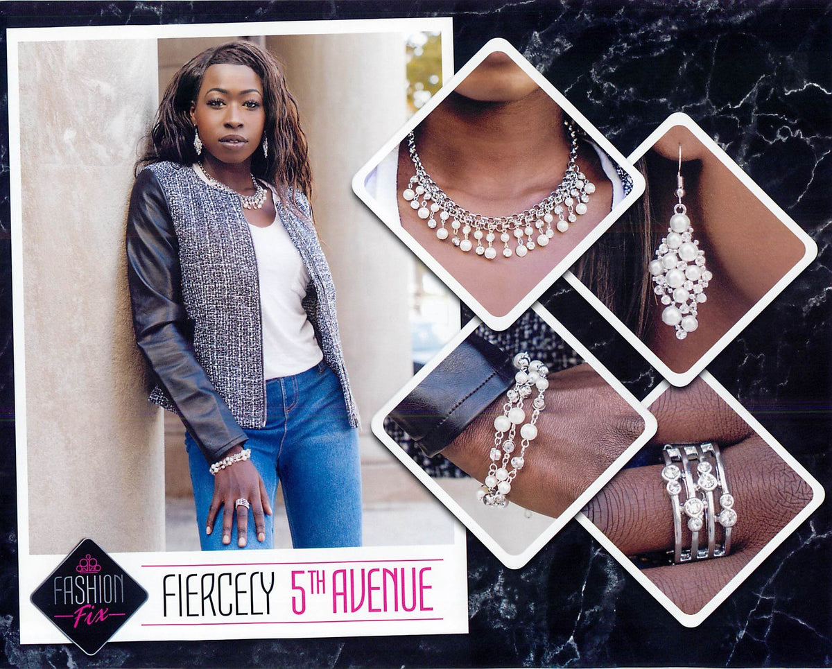 Fiercely 5th Avenue Complete Trend Blend (4 pc set) December 2018 - Paparazzi Accessories Fashion Fix-Set-CarasShop.com - $5 Jewelry by Cara Jewels