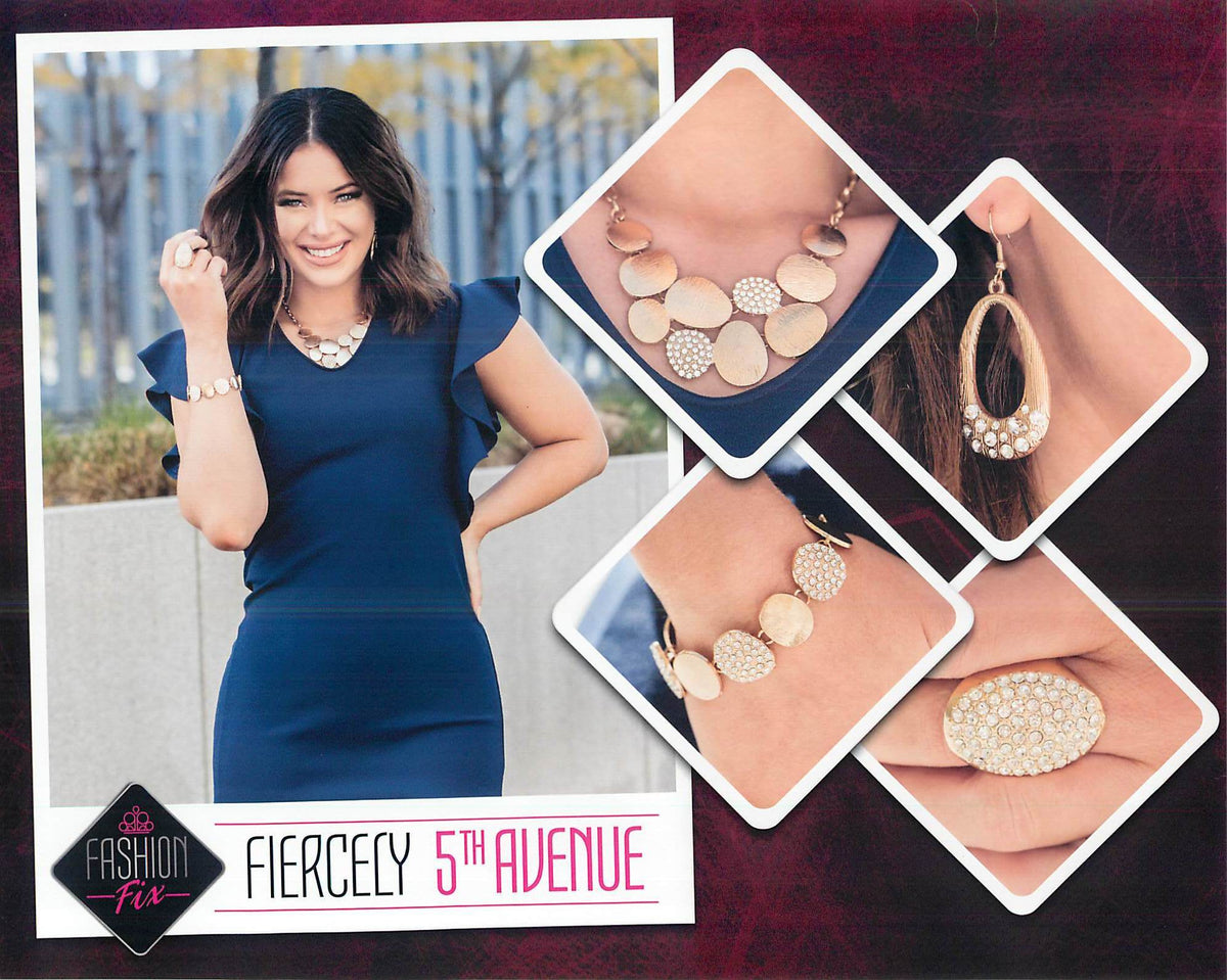 Fiercely 5th Avenue Complete Trend Blend (4 pc set) December 2020 - Paparazzi Accessories Fashion Fix-Set-CarasShop.com - $5 Jewelry by Cara Jewels