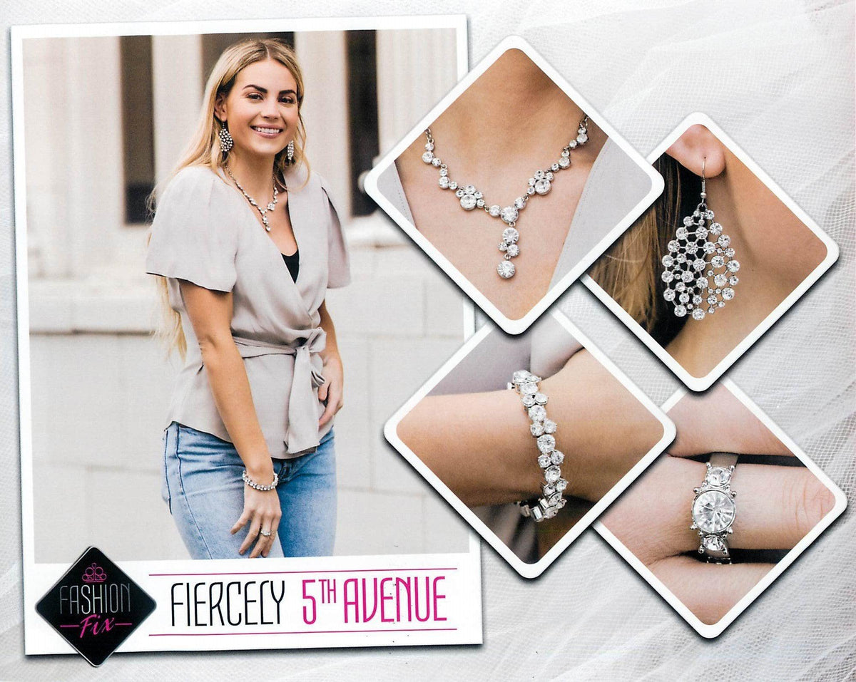 Fiercely 5th Avenue Complete Trend Blend (4 pc set) February 2020 - Paparazzi Accessories Fashion Fix-Set-CarasShop.com - $5 Jewelry by Cara Jewels