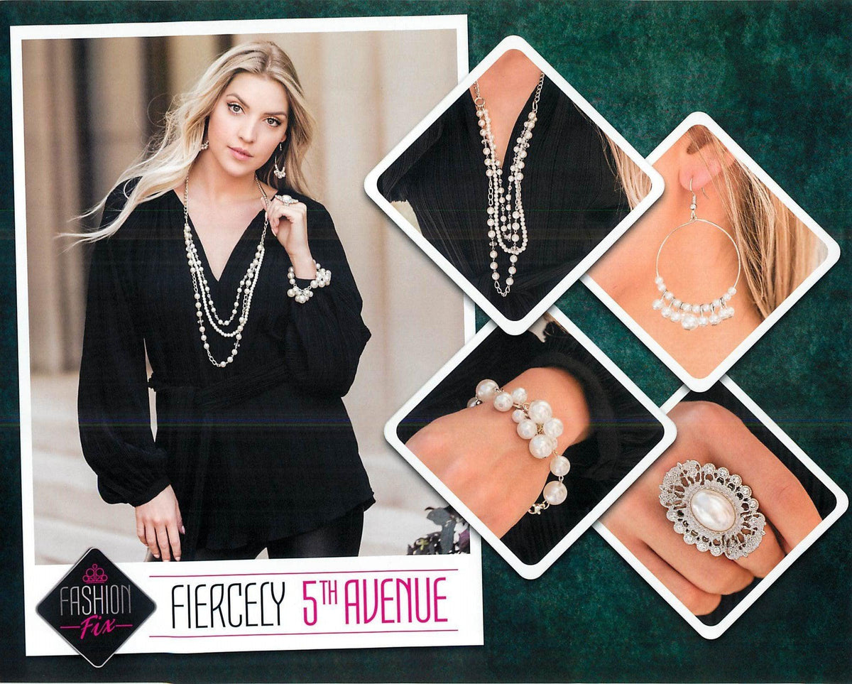 Fiercely 5th Avenue Complete Trend Blend (4 pc set) November 2019 Fashion Fix - Paparazzi Accessories-Set-CarasShop.com - $5 Jewelry by Cara Jewels