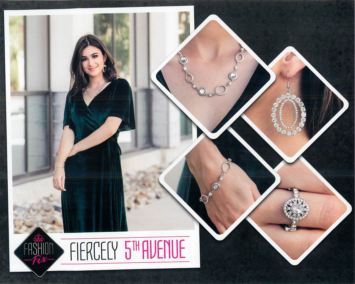 Fiercely 5th Avenue Complete Trend Blend (4 pc set) November 2020 - Paparazzi Accessories Fashion Fix-Set-CarasShop.com - $5 Jewelry by Cara Jewels