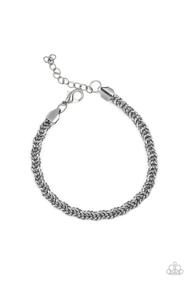 Fighting Chance Black Urban Bracelet - Paparazzi Accessories- lightbox - CarasShop.com - $5 Jewelry by Cara Jewels