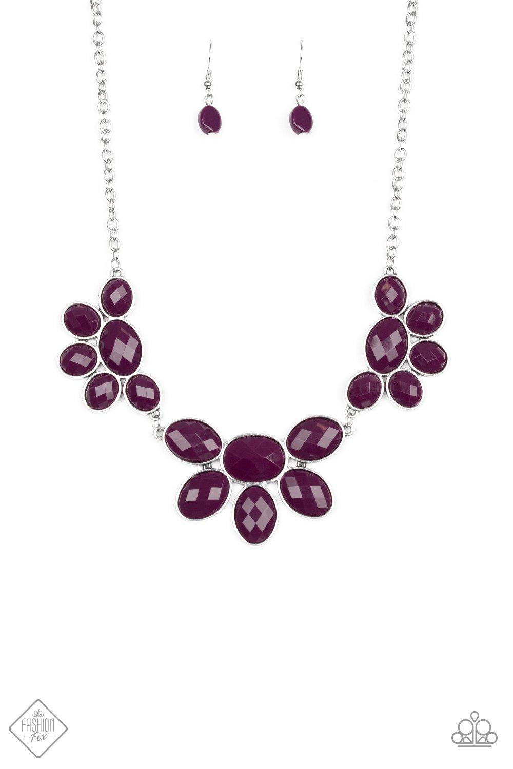 Flair Affair Purple Necklace - Paparazzi Accessories-CarasShop.com - $5 Jewelry by Cara Jewels