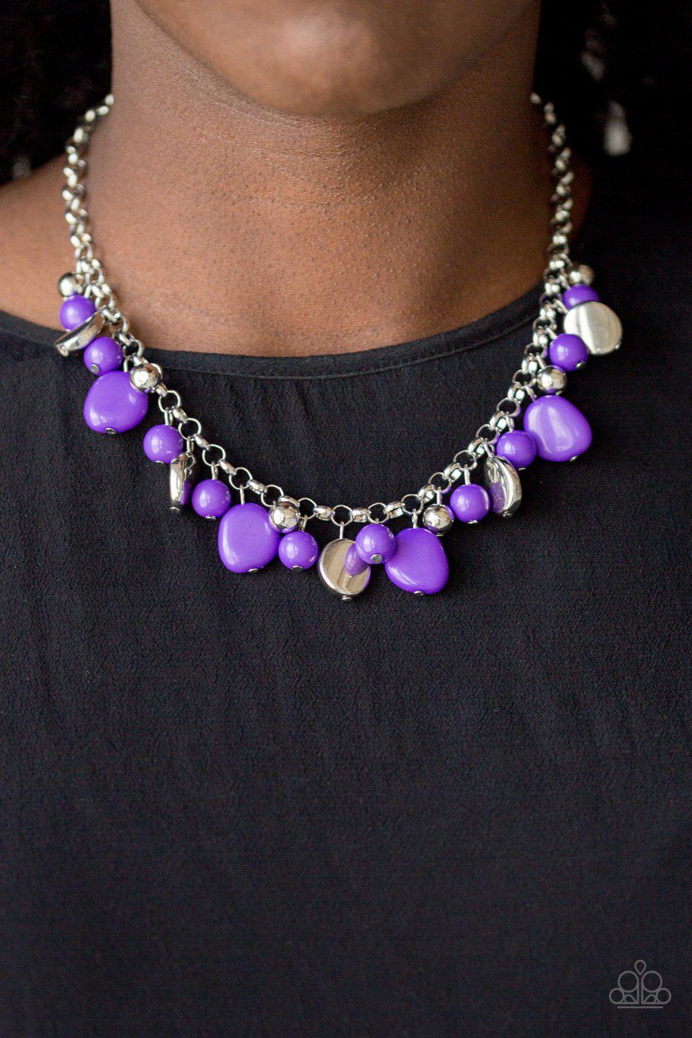 Harmonizing Hotspot - purple - Paparazzi necklace – JewelryBlingThing