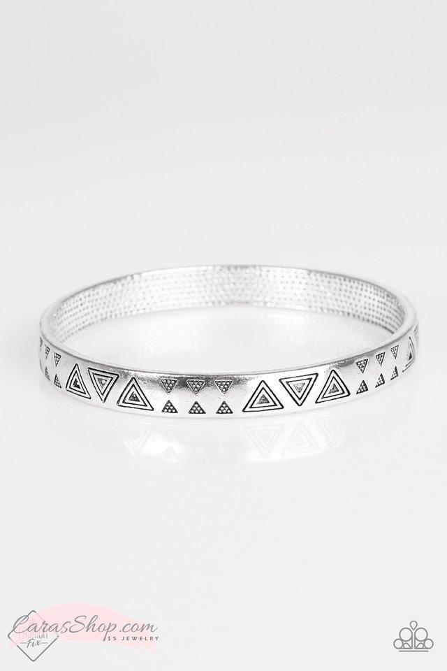 Fox In The Henhouse Silver Bracelet - Paparazzi Accessories-CarasShop.com - $5 Jewelry by Cara Jewels
